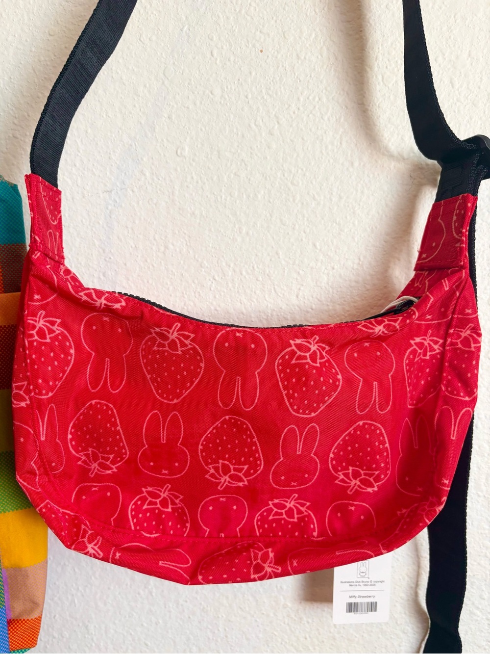 Baggu x UO Strawberry Miffy Small Crescent Bag